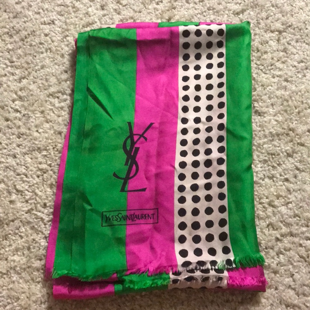 Multicolored YSL Scarf